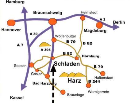 Fachwerkstübchen Schladen - Anfahrtskarte